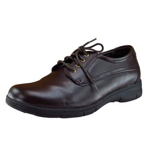 Outland Sz 10.5 Derby Oxfords Brown Synthetic Men Lace Up Medium‎ (D, M)